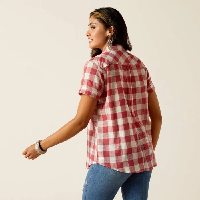 Women TShirts and Tops Ariat Billie Jean Shirt Cherry Gingham Women TShirts and Tops Ariat Billie Jean Shirt Cherry Gingham