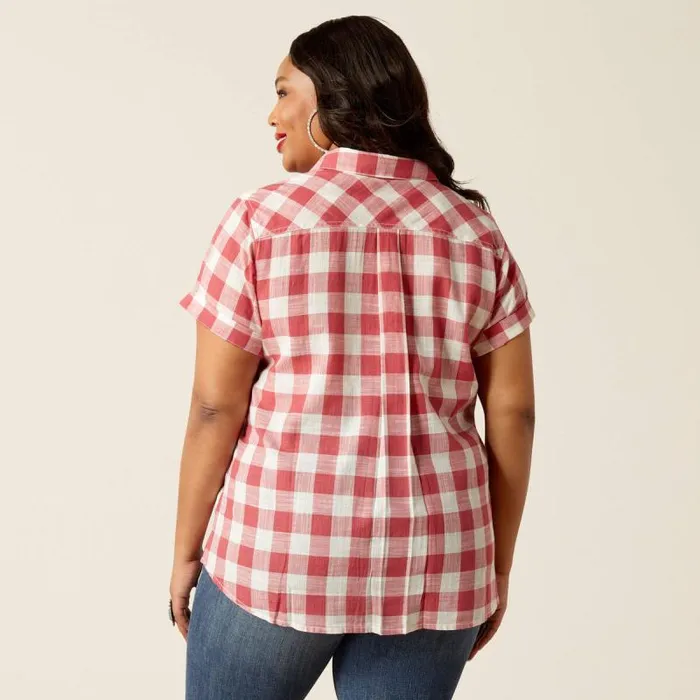 Women TShirts and Tops Ariat Billie Jean Shirt Cherry Gingham Women TShirts and Tops Ariat Billie Jean Shirt Cherry Gingham