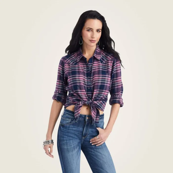 Women TShirts and Tops Ariat Billie Jean Shirt Sweetness Plaid