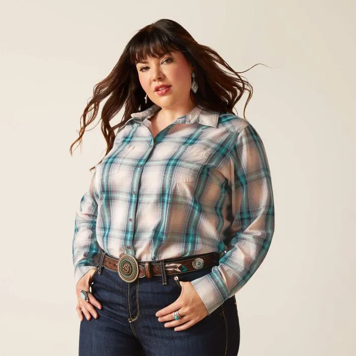 Women TShirts and Tops Ariat Billie Jean Shirt Tomboy Plaid