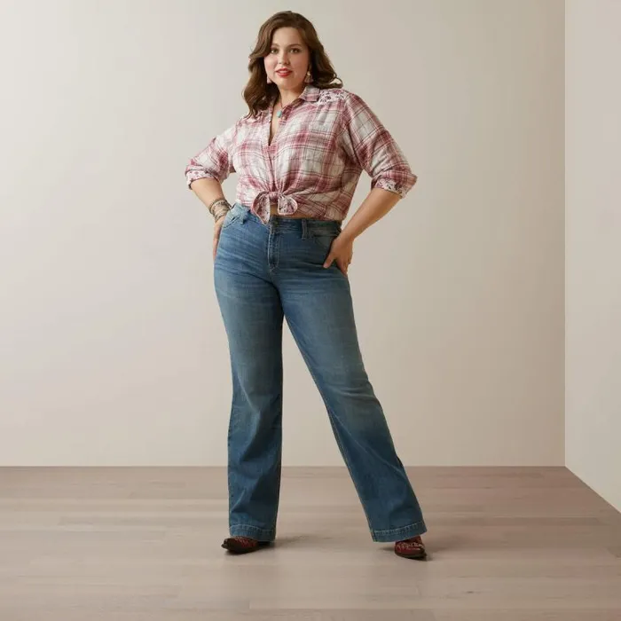 Women TShirts and Tops Ariat Billie Jean Shirt Willa Plaid Floral Women TShirts and Tops Ariat Billie Jean Shirt Willa Plaid Floral