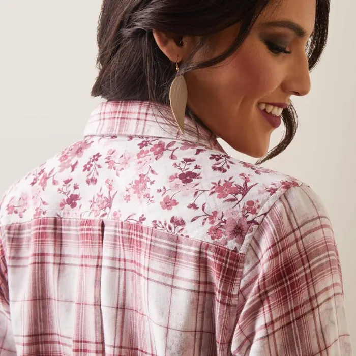 Women TShirts and Tops Ariat Billie Jean Shirt Willa Plaid Floral Women TShirts and Tops Ariat Billie Jean Shirt Willa Plaid Floral