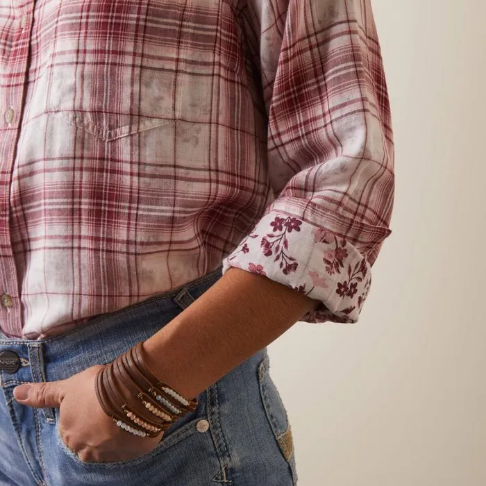 Women TShirts and Tops Ariat Billie Jean Shirt Willa Plaid Floral Women TShirts and Tops Ariat Billie Jean Shirt Willa Plaid Floral