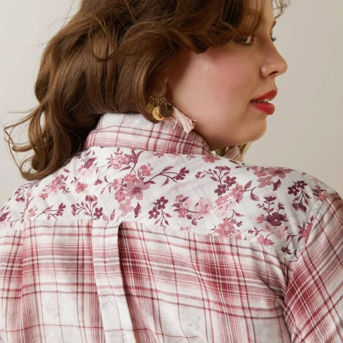 Women TShirts and Tops Ariat Billie Jean Shirt Willa Plaid Floral Women TShirts and Tops Ariat Billie Jean Shirt Willa Plaid Floral