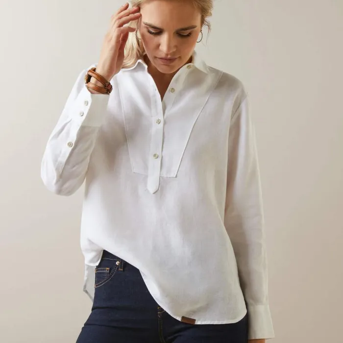 Women TShirts and Tops Ariat Cazadero Blouse White Women TShirts and Tops Ariat Cazadero Blouse White