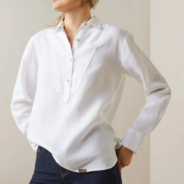 Women TShirts and Tops Ariat Cazadero Blouse White Women TShirts and Tops Ariat Cazadero Blouse White