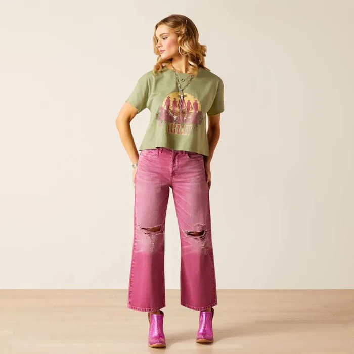 Women TShirts and Tops Ariat Charlie TShirt Sage Women TShirts and Tops Ariat Charlie TShirt Sage