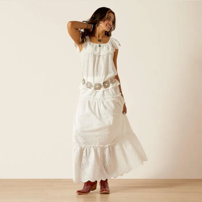 Women TShirts and Tops Ariat Coquette Top Cloud Dancer Women TShirts and Tops Ariat Coquette Top Cloud Dancer