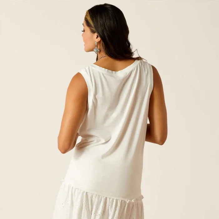 Women TShirts and Tops Ariat Deadwood Tank Cloud Dancer Women TShirts and Tops Ariat Deadwood Tank Cloud Dancer