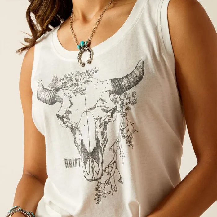 Women TShirts and Tops Ariat Deadwood Tank Cloud Dancer Women TShirts and Tops Ariat Deadwood Tank Cloud Dancer