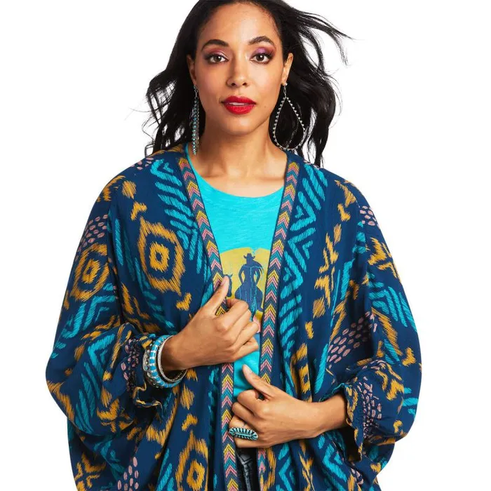 Women TShirts and Tops Ariat Ella Kimono Wrap Women TShirts and Tops Ariat Ella Kimono Wrap
