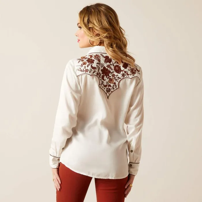 Women TShirts and Tops Ariat Elsa Shirt Blanc De Blanc