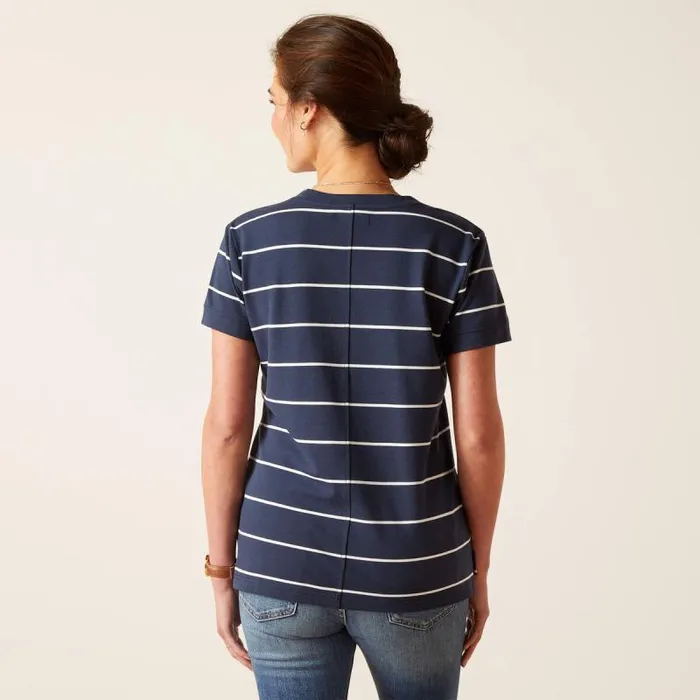 Women TShirts and Tops Ariat Fairford TShirt Navy Stripe Women TShirts and Tops Ariat Fairford TShirt Navy Stripe