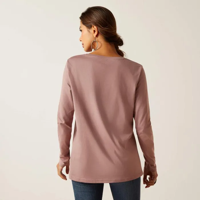 Women TShirts and Tops Ariat Fawna TShirt Twilight Mauve Women TShirts and Tops Ariat Fawna TShirt Twilight Mauve