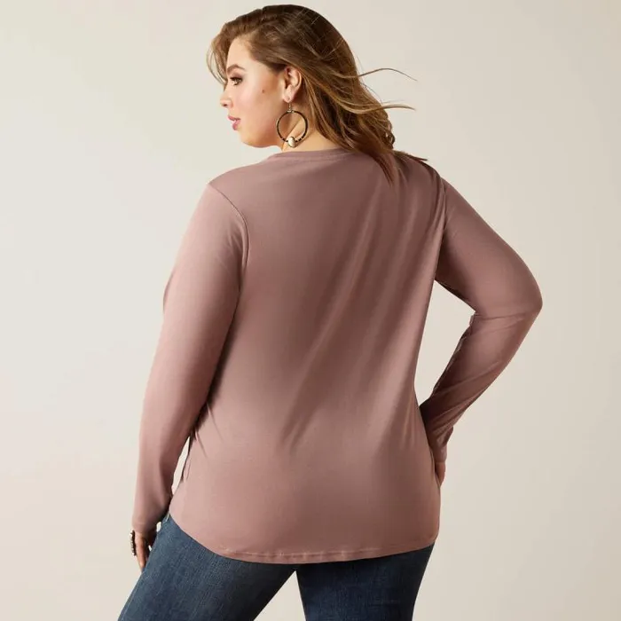 Women TShirts and Tops Ariat Fawna TShirt Twilight Mauve Women TShirts and Tops Ariat Fawna TShirt Twilight Mauve