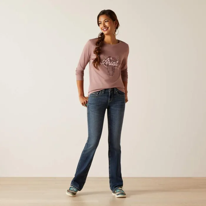 Women TShirts and Tops Ariat Fawna TShirt Twilight Mauve Women TShirts and Tops Ariat Fawna TShirt Twilight Mauve