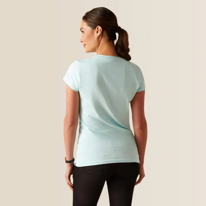 Women TShirts and Tops Ariat Floral Mosaic TShirt Plume Women TShirts and Tops Ariat Floral Mosaic TShirt Plume