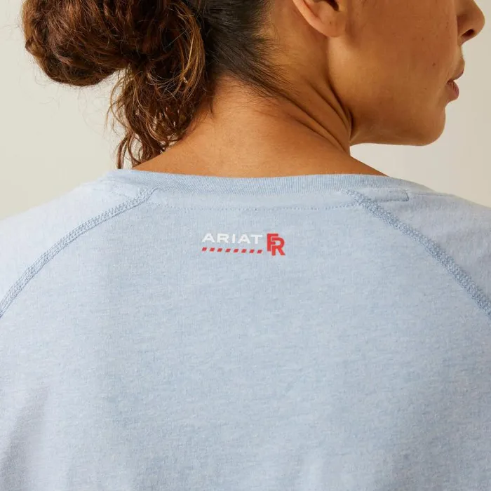 Women TShirts and Tops Ariat FR Air Crew TShirt Colony Blue Spacedye Women TShirts and Tops Ariat FR Air Crew TShirt Colony Blue Spacedye