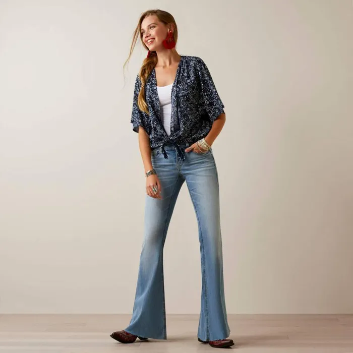 Women TShirts and Tops Ariat Howdy Print Wrap Wrap Multi Print Women TShirts and Tops Ariat Howdy Print Wrap Wrap Multi Print