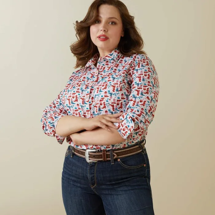Women TShirts and Tops Ariat Kirby Stretch Shirt Blazin Boots Women TShirts and Tops Ariat Kirby Stretch Shirt Blazin Boots
