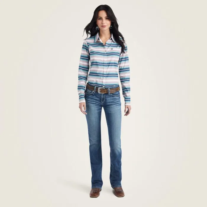 Women TShirts and Tops Ariat Kirby Stretch Shirt Downstream Women TShirts and Tops Ariat Kirby Stretch Shirt Downstream