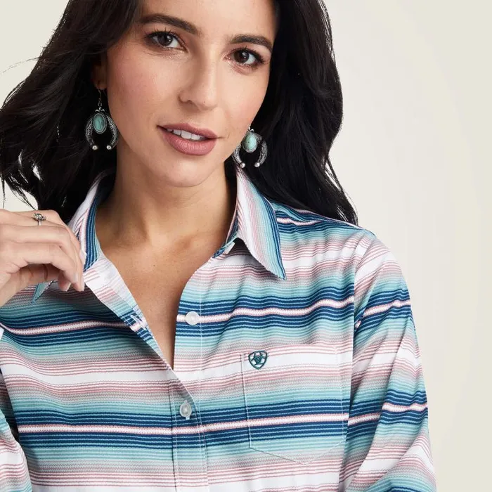Women TShirts and Tops Ariat Kirby Stretch Shirt Downstream Women TShirts and Tops Ariat Kirby Stretch Shirt Downstream