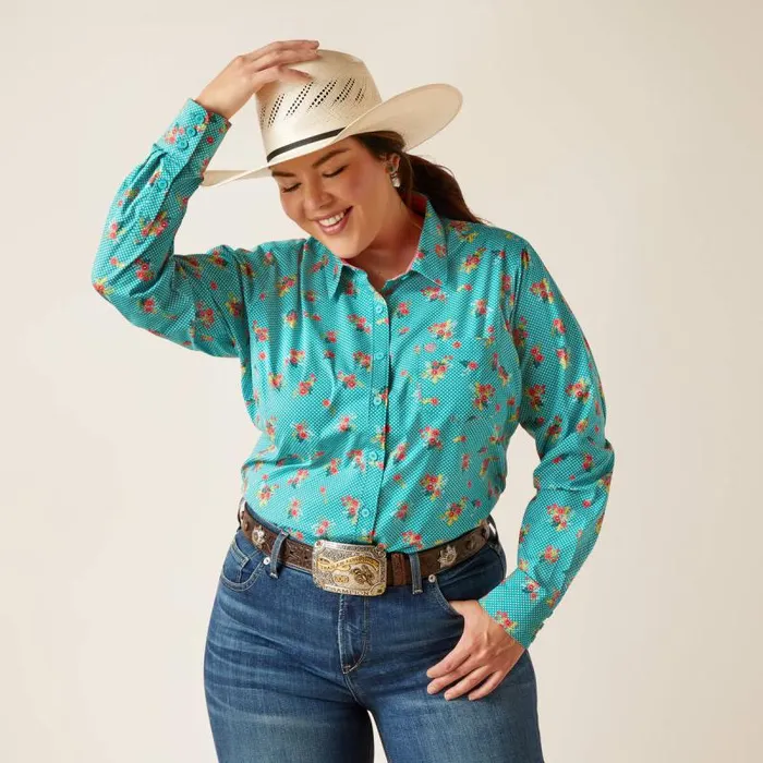 Women TShirts and Tops Ariat Kirby Stretch Shirt Esmerelda Print Women TShirts and Tops Ariat Kirby Stretch Shirt Esmerelda Print