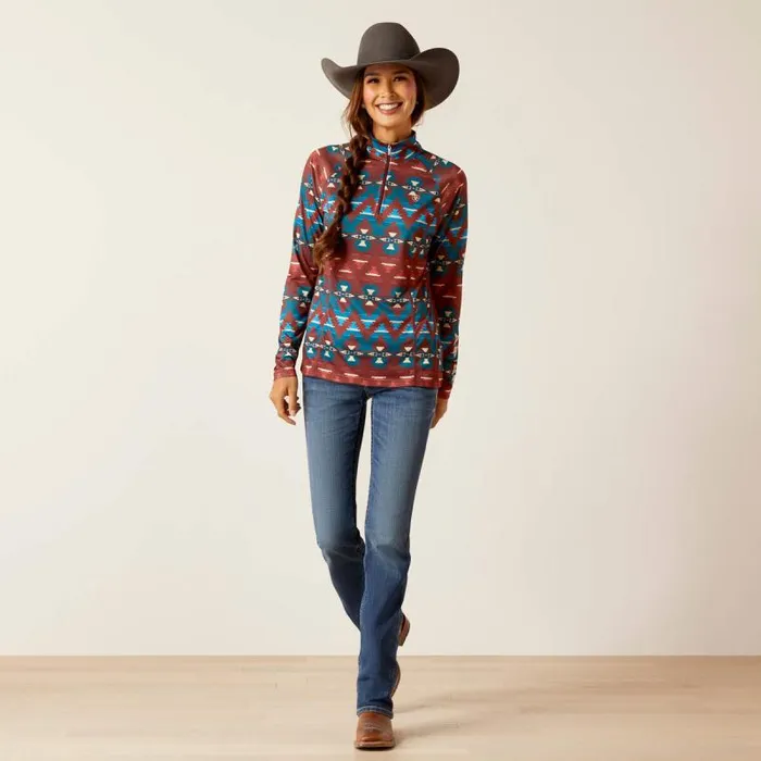 Women TShirts and Tops Ariat Laguna 14 Zip Top Baja Print Women TShirts and Tops Ariat Laguna 14 Zip Top Baja Print