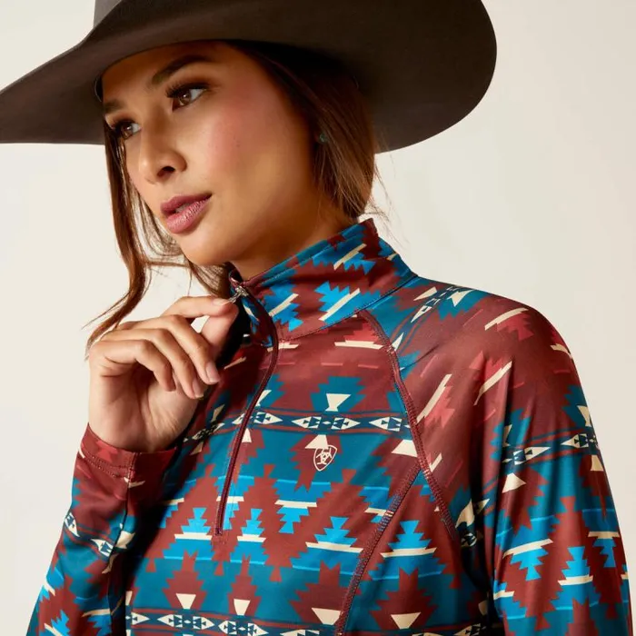 Women TShirts and Tops Ariat Laguna 14 Zip Top Baja Print Women TShirts and Tops Ariat Laguna 14 Zip Top Baja Print