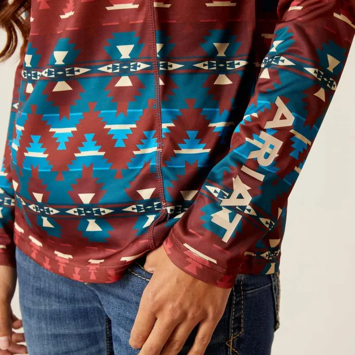 Women TShirts and Tops Ariat Laguna 14 Zip Top Baja Print Women TShirts and Tops Ariat Laguna 14 Zip Top Baja Print