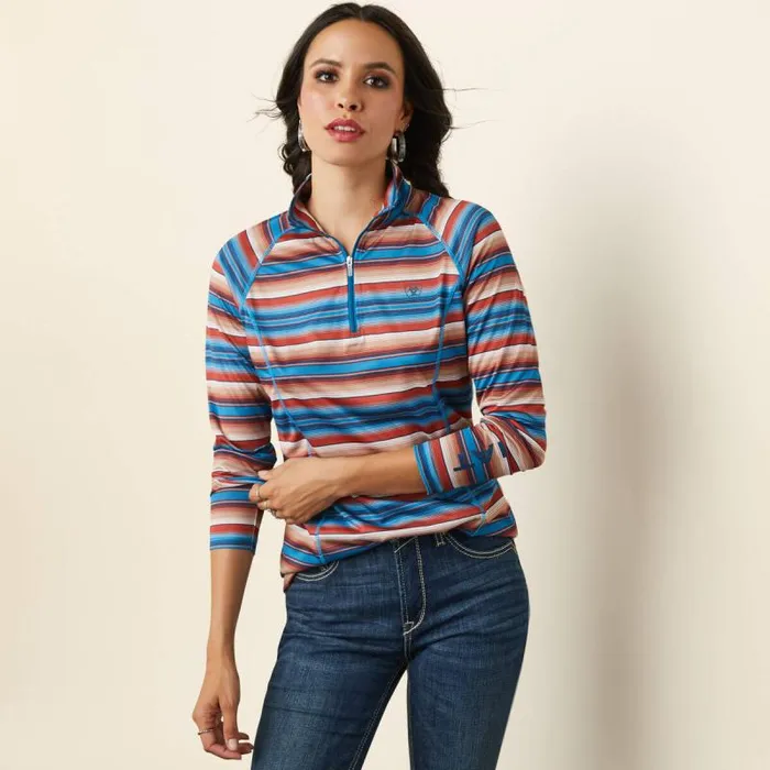 Women TShirts and Tops Ariat Laguna 14 Zip Top Horizon Serape