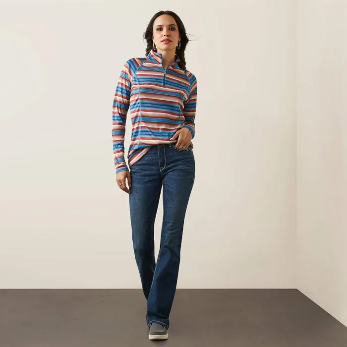 Women TShirts and Tops Ariat Laguna 14 Zip Top Horizon Serape