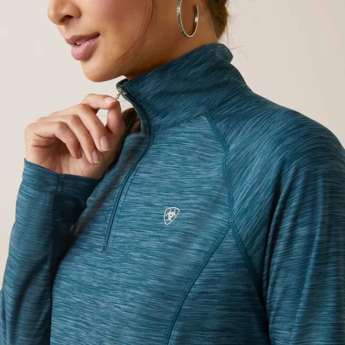 Women TShirts and Tops Ariat Laguna 14 Zip Top Reflecting Pond Women TShirts and Tops Ariat Laguna 14 Zip Top Reflecting Pond