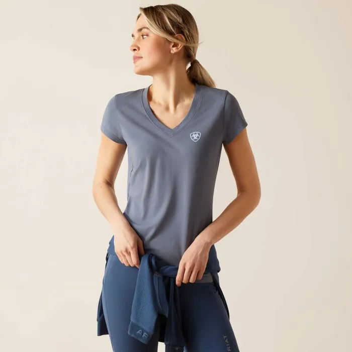 Women TShirts and Tops Ariat Marquee TShirt China Blue
