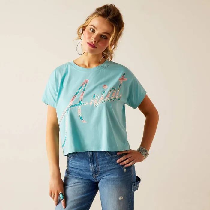 Women TShirts and Tops Ariat Mills TShirt Marine Blue
