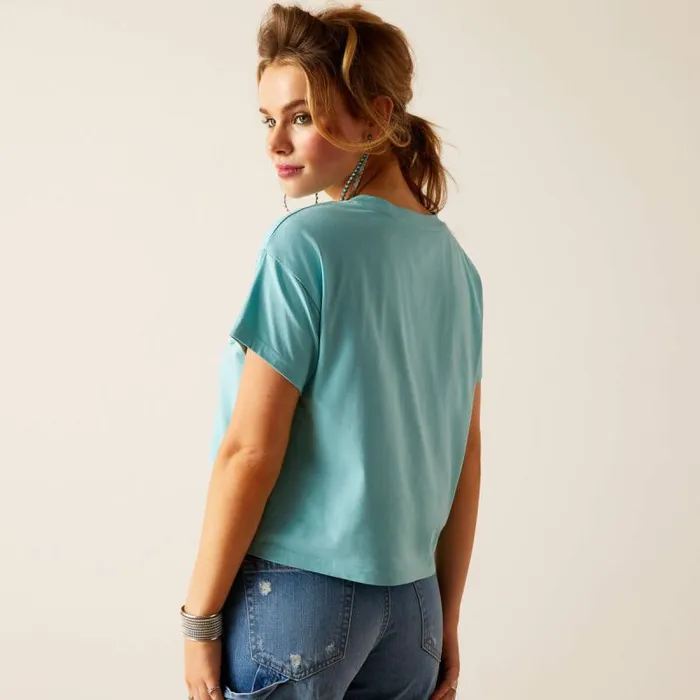 Women TShirts and Tops Ariat Mills TShirt Marine Blue Women TShirts and Tops Ariat Mills TShirt Marine Blue