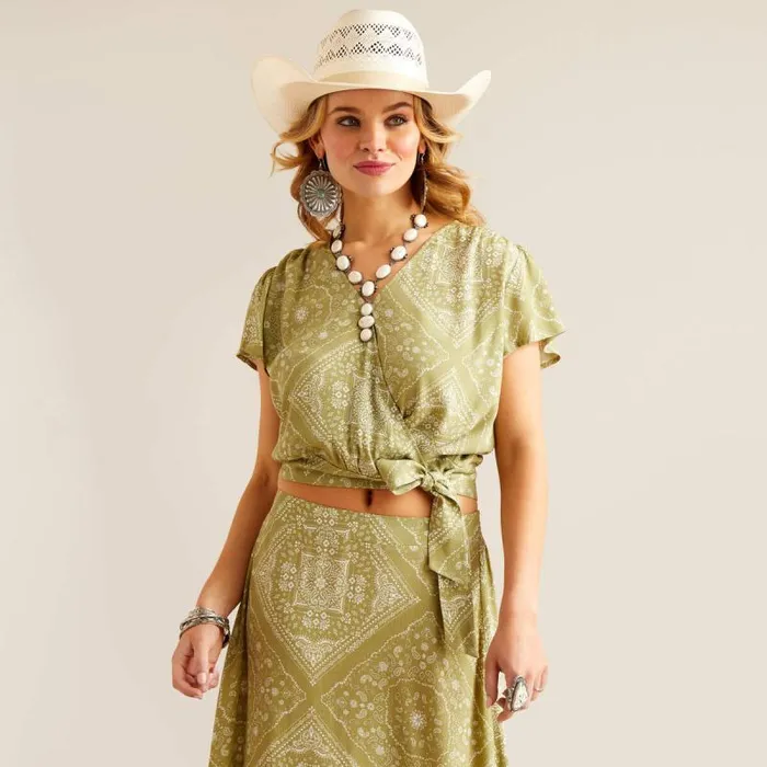Women TShirts and Tops Ariat Osage Top Bandana Print