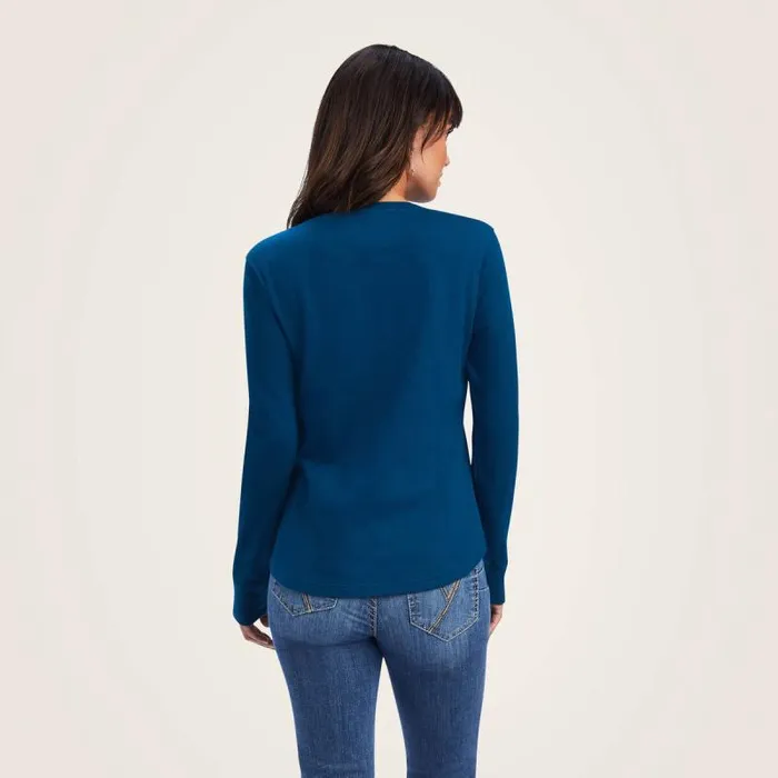 Women TShirts and Tops Ariat REAL Henley Shirt Hydra Women TShirts and Tops Ariat REAL Henley Shirt Hydra