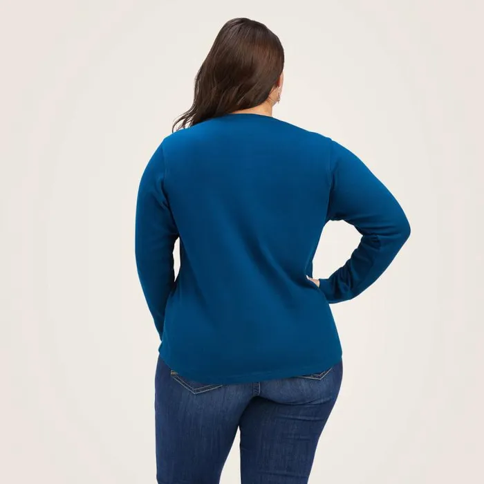 Women TShirts and Tops Ariat REAL Henley Shirt Hydra Women TShirts and Tops Ariat REAL Henley Shirt Hydra