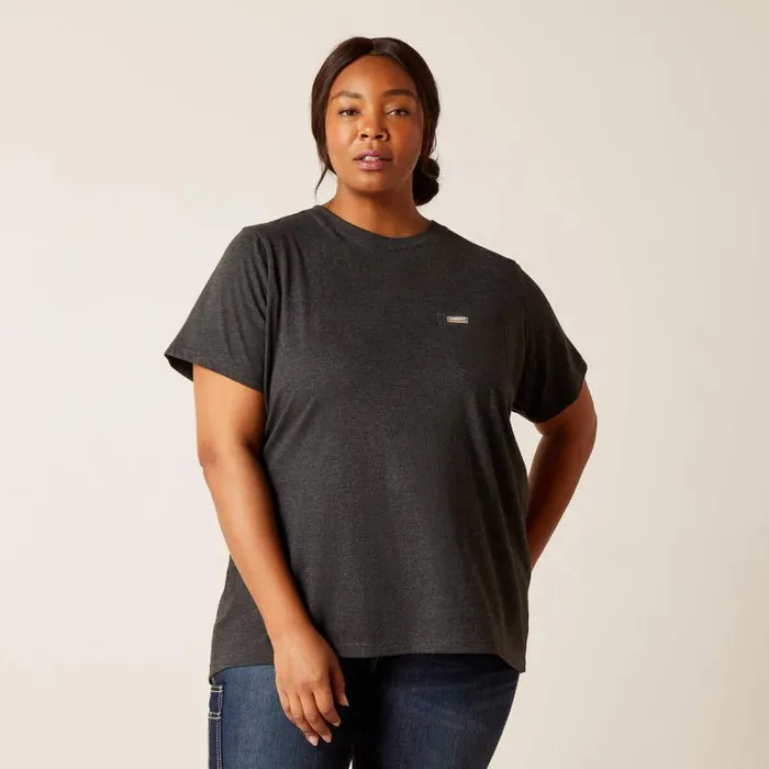 Women TShirts and Tops Ariat Rebar Cotton Strong HQ Charcoal Heather Women TShirts and Tops Ariat Rebar Cotton Strong HQ Charcoal Heather