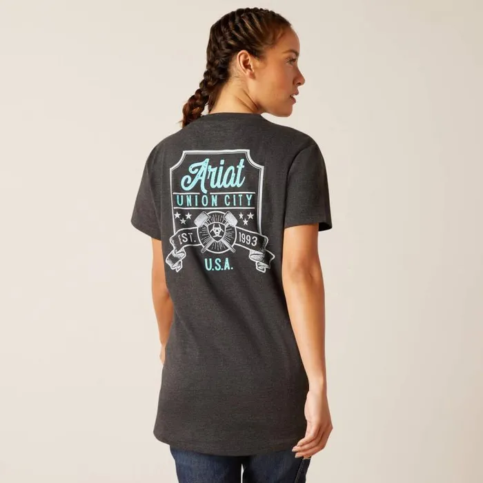 Women TShirts and Tops Ariat Rebar Cotton Strong HQ Charcoal Heather Women TShirts and Tops Ariat Rebar Cotton Strong HQ Charcoal Heather