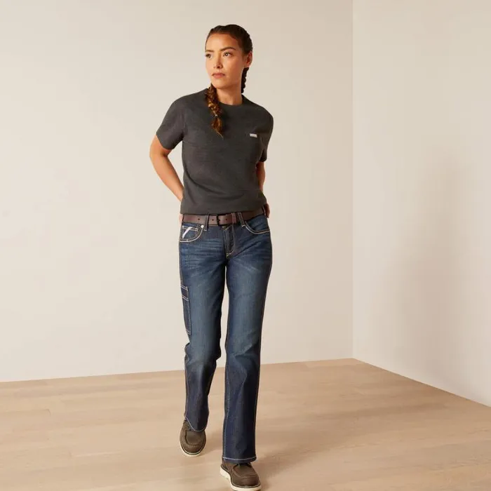Women TShirts and Tops Ariat Rebar Cotton Strong HQ Charcoal Heather Women TShirts and Tops Ariat Rebar Cotton Strong HQ Charcoal Heather