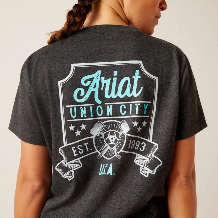 Women TShirts and Tops Ariat Rebar Cotton Strong HQ Charcoal Heather Women TShirts and Tops Ariat Rebar Cotton Strong HQ Charcoal Heather