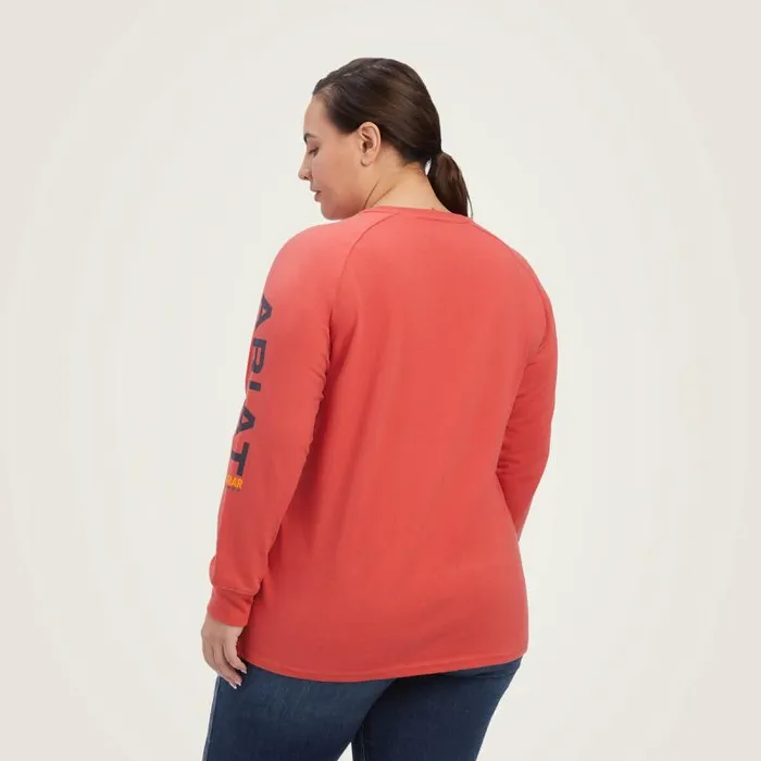 Women TShirts and Tops Ariat Rebar Cotton Strong Logo Graphic Baked Apple Mood Indigo Women TShirts and Tops Ariat Rebar Cotton Strong Logo Graphic Baked Apple Mood Indigo