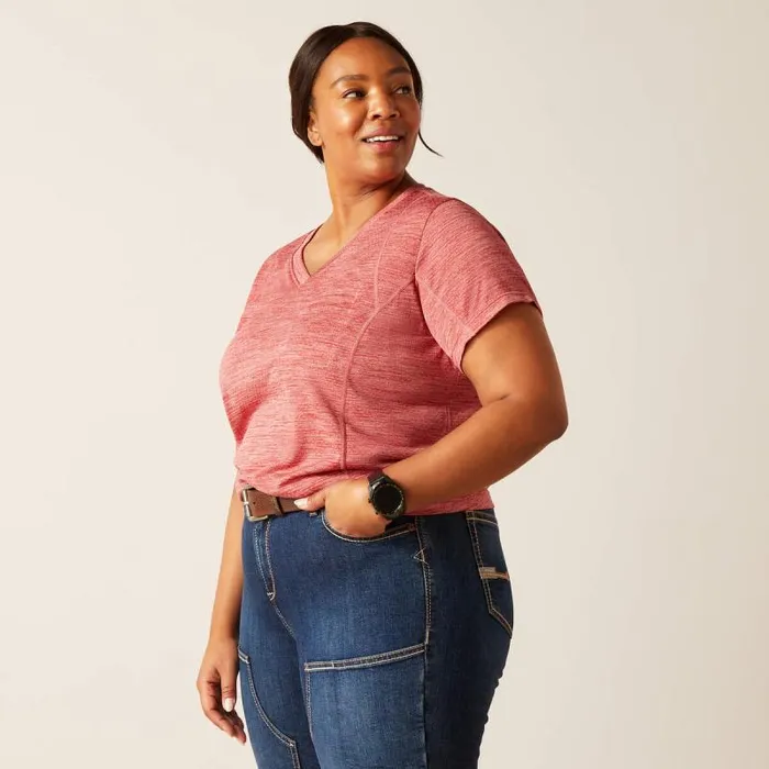 Women TShirts and Tops Ariat Rebar Evolution TShirt Mineral Red Women TShirts and Tops Ariat Rebar Evolution TShirt Mineral Red