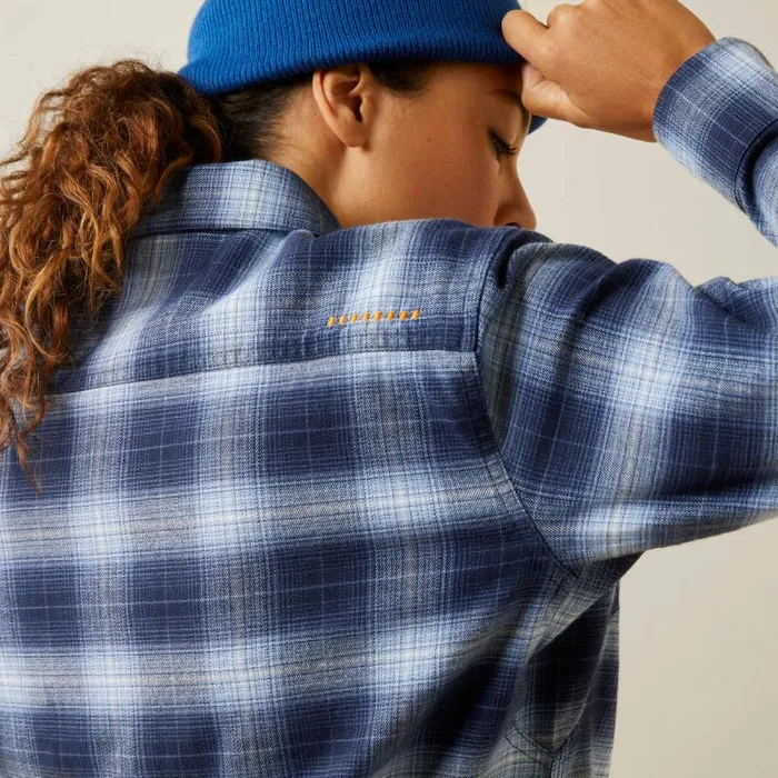 Women TShirts and Tops Ariat Rebar Flannel DuraStretch Work Shirt Allure Plaid