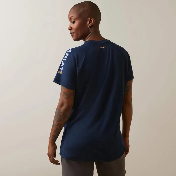 Women TShirts and Tops Ariat Rebar Heat Fighter TShirt Navy Dusk Women TShirts and Tops Ariat Rebar Heat Fighter TShirt Navy Dusk