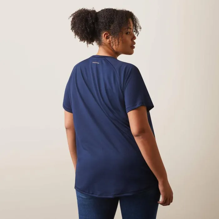 Women TShirts and Tops Ariat Rebar Heat Fighter TShirt Navy Dusk Women TShirts and Tops Ariat Rebar Heat Fighter TShirt Navy Dusk