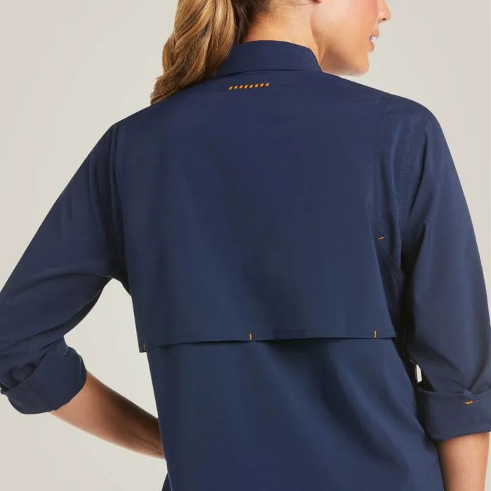 Women TShirts and Tops Ariat Rebar Made Tough VentTEK DuraStretch Work Shirt Navy Women TShirts and Tops Ariat Rebar Made Tough VentTEK DuraStretch Work Shirt Navy