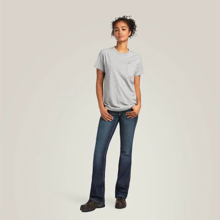 Women TShirts and Tops Ariat Rebar Workman Graphic Ariat Logo TShirt Heather Grey Women TShirts and Tops Ariat Rebar Workman Graphic Ariat Logo TShirt Heather Grey
